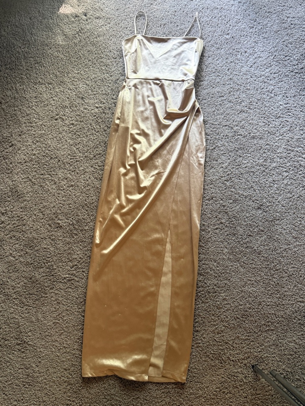 Champagne gold dress (M)